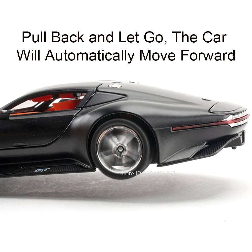 1:24 Vision GT Alloy ONE Sports Car Model Diecast Miniature Toy Sound Light Pull Back Door Opened Vehice for Friend Holiday Gift Z260307