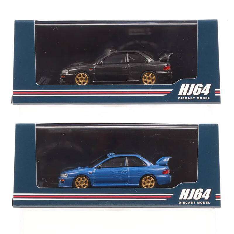 1/64 Scale Small Subaru Impreza 22B Sti Version GC8 Rally Base Sports Car Model Diecasts & Toy Vehicles Hobby Japan HJ64 Replica Z260306