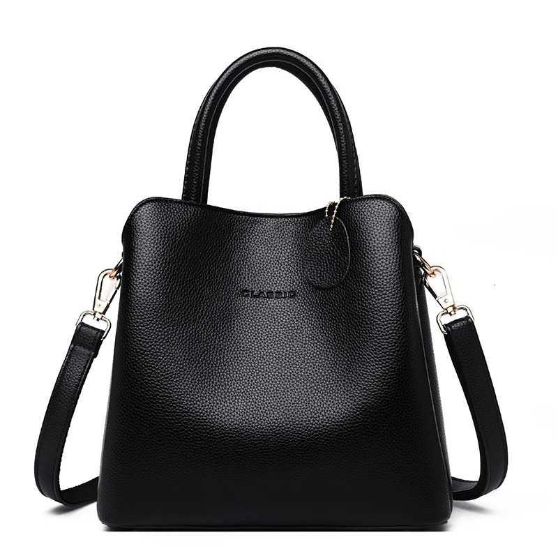 Designer Leather Women Bucket Handbag Quality Female Shoulder Crossbody Bags Large Capacity Ladies Tote Purses For Women H260306