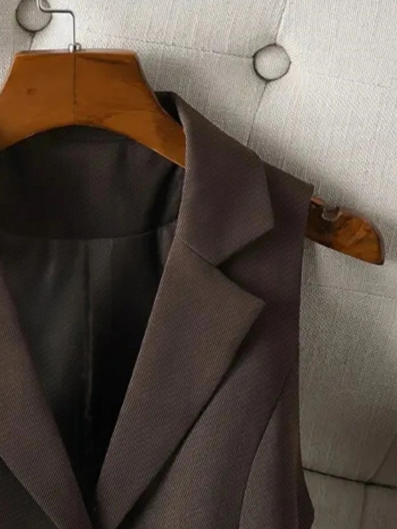 Vintage Womens Brown Custom Waistcoat Sleeveless Lapel Suit Vest Daily Commute Button Slim n Casual All Fold Wear 260306