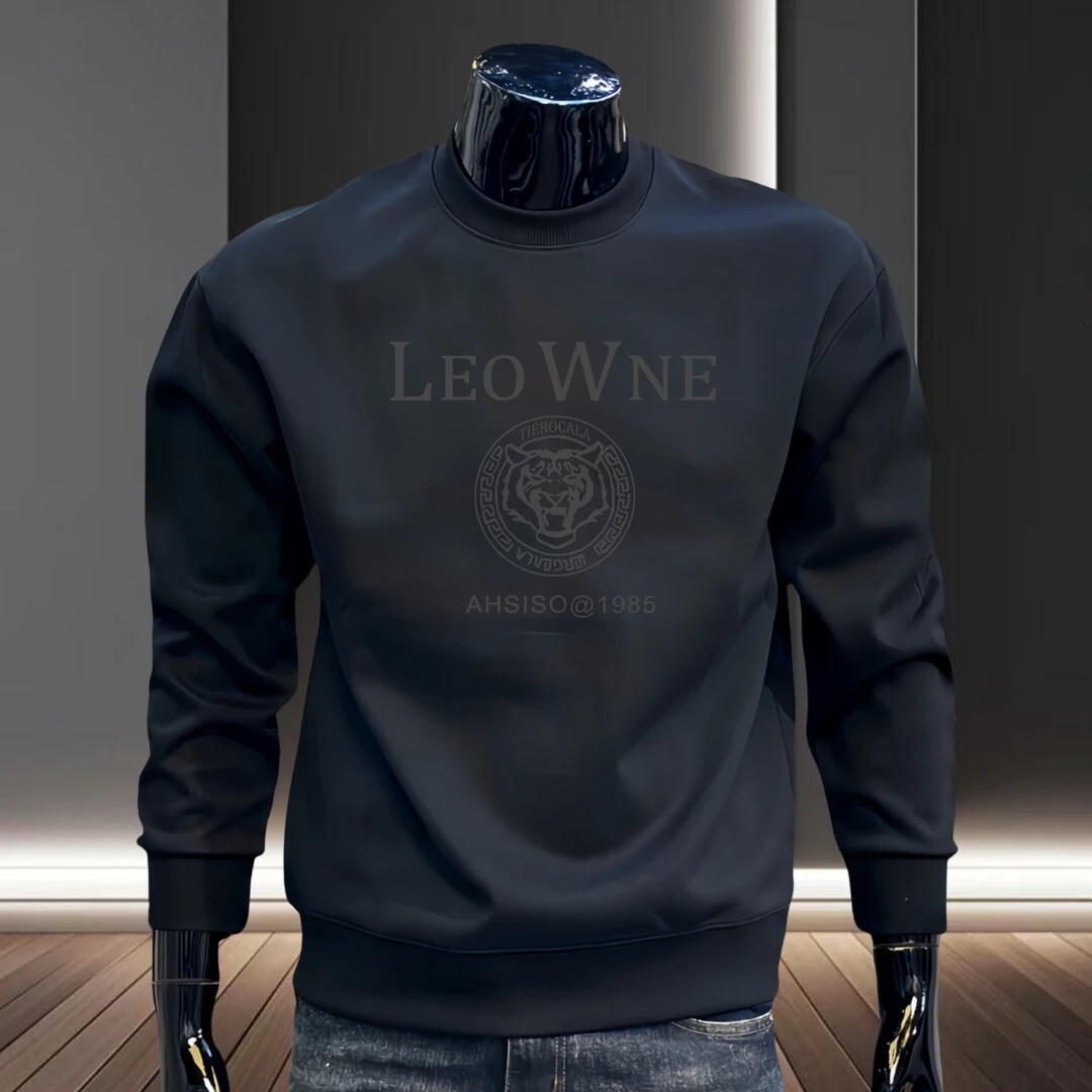 Luxury Brand Designer Clothes American Style Heavyweight Crew Neck Sweatshirt For Men, Autumn And Winter Trendy Brand, Cool And Versatile Men's F