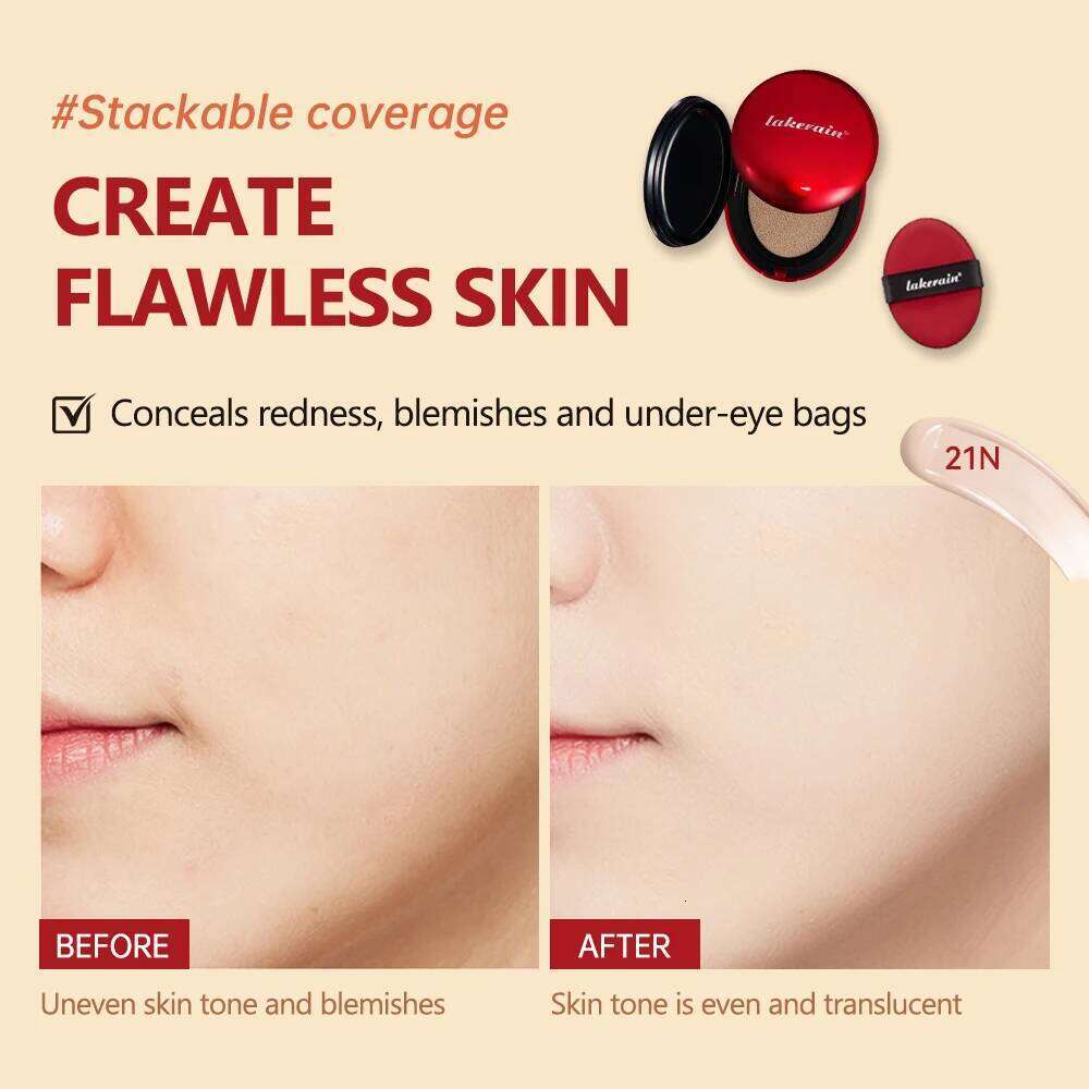 72 Hours Super Fit Cushion Foundation Full Coverage Waterproof Long-lasting Concealer 9 Colors Makeup Semi-Matte 26L0306