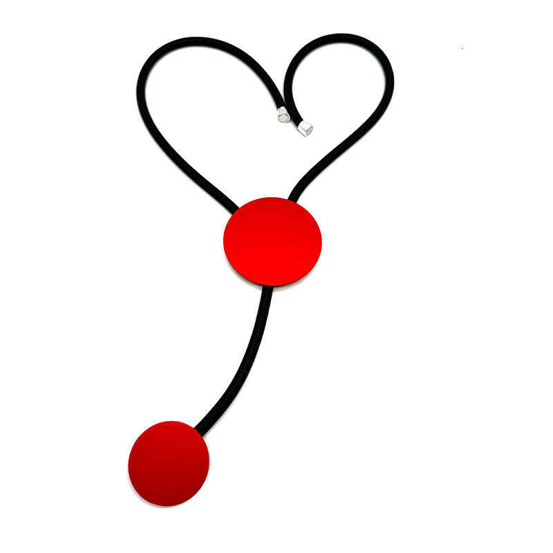 Cross-border jewelry, European and American style, round handmade rubber cord necklace, factory wholesale, cross-border preferred pendants