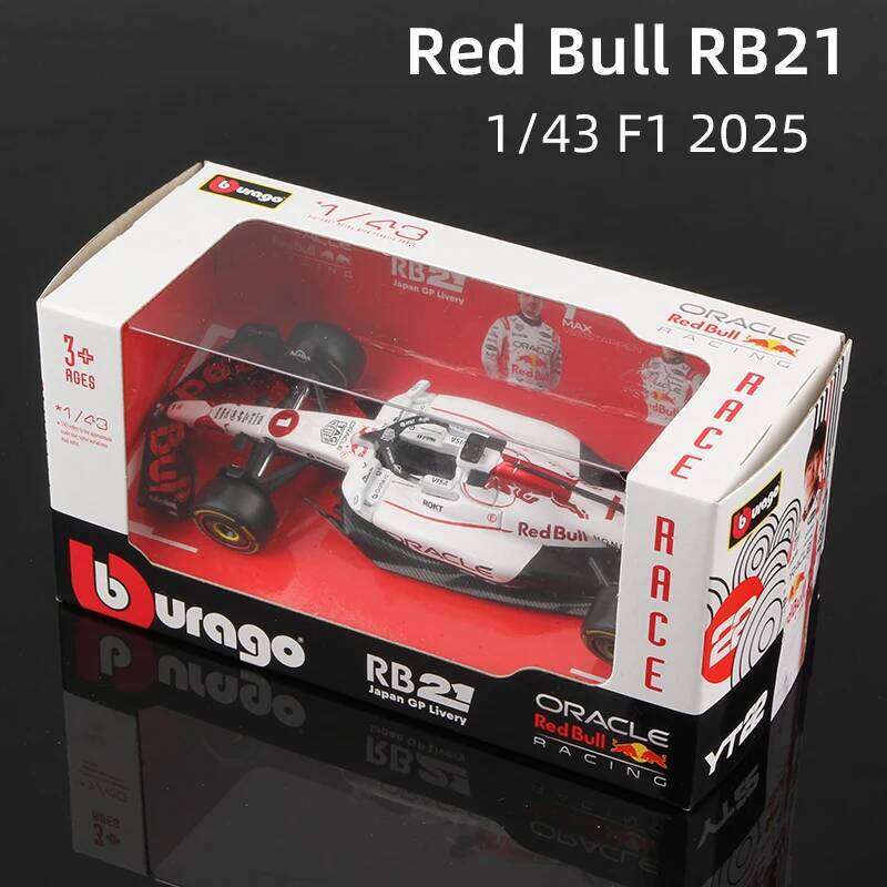 Bburago 2025 F1 1:43 Red Bull RB21 Japanese GP Formula Static Die Cast Vehicles Collectible Model Racing Car Toys Z260306