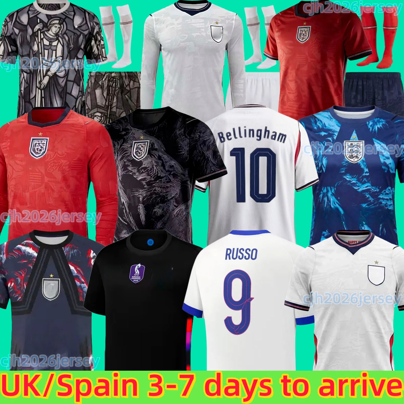 2026 englands 26 27 football shirt Bellingham PALMER Foden MAINOO kane rice saka Soccer Jerseys Home Away camisa de futebol WOMEN Men Kids AWAY uniform fans TOONE