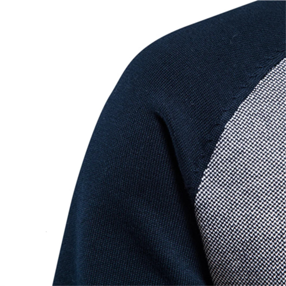 AIOPESON Spliced Cardigan Men Streetwear Casual High Quality Cotton Sweater Men Winter Fashion Cardigans for Men 260306