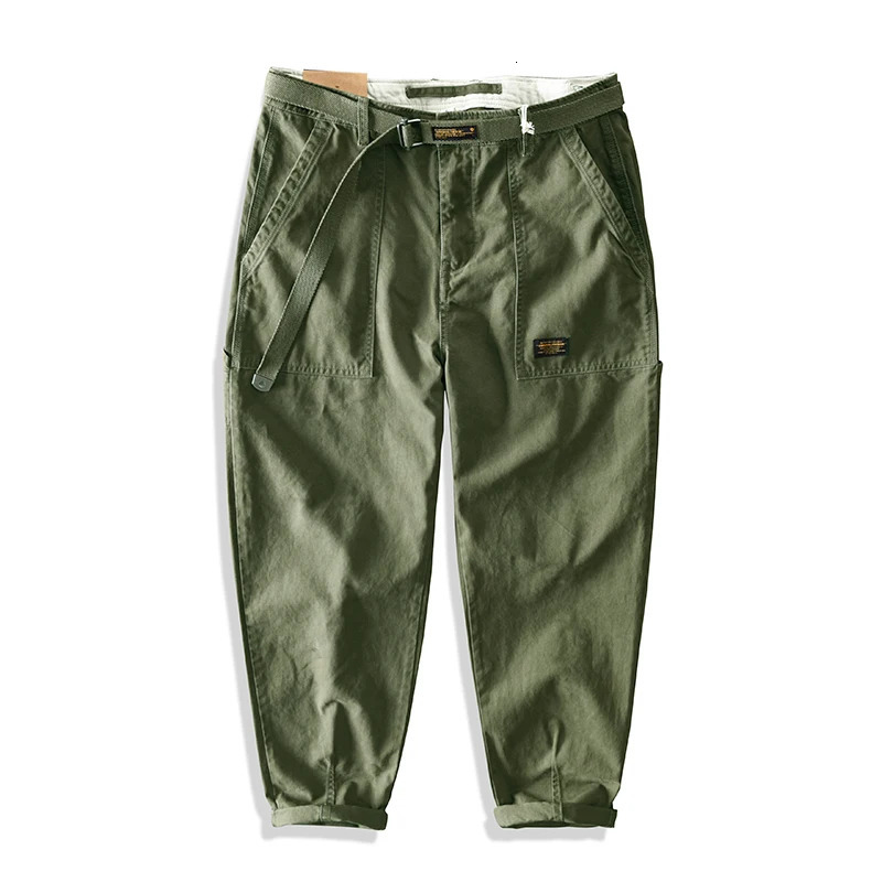 Yu Wenle Amekaji Trendy Versatile Workwear Pants Men American Retro Trousers Fashion Cargo Pants Man Straight Casual Baggy Pants 260304