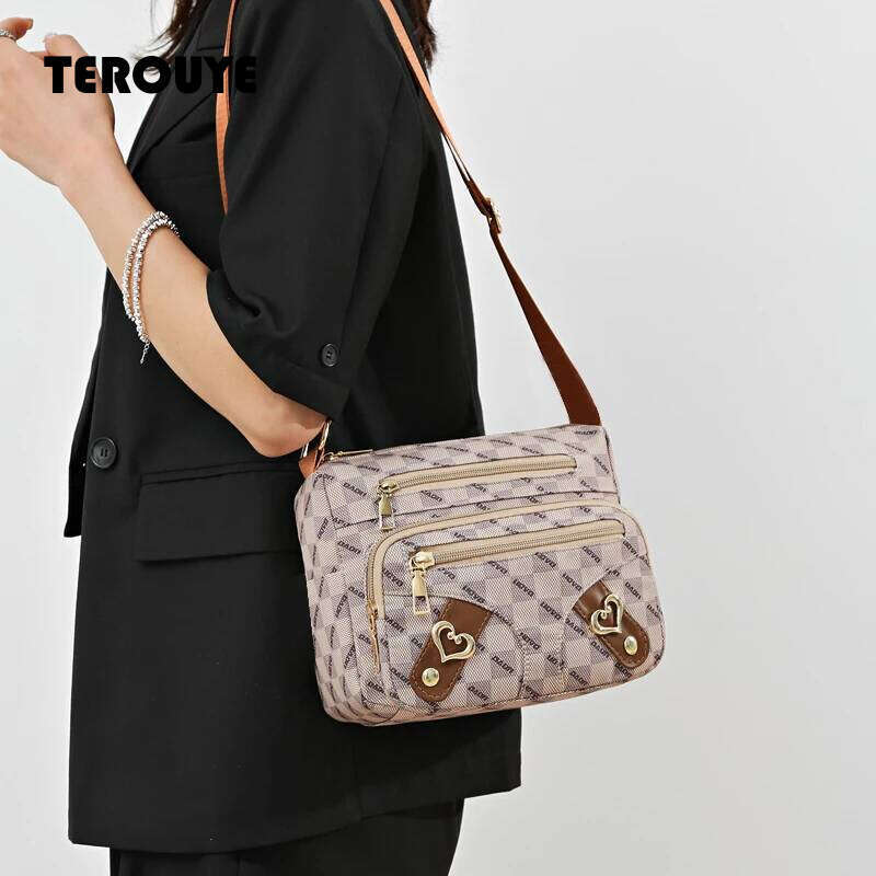 New Style Women's - Casual Shoulder Bag Made Of PU Leather With Patchwork Design Adjustable Strap Stylish And Simple Style TEROUYE
