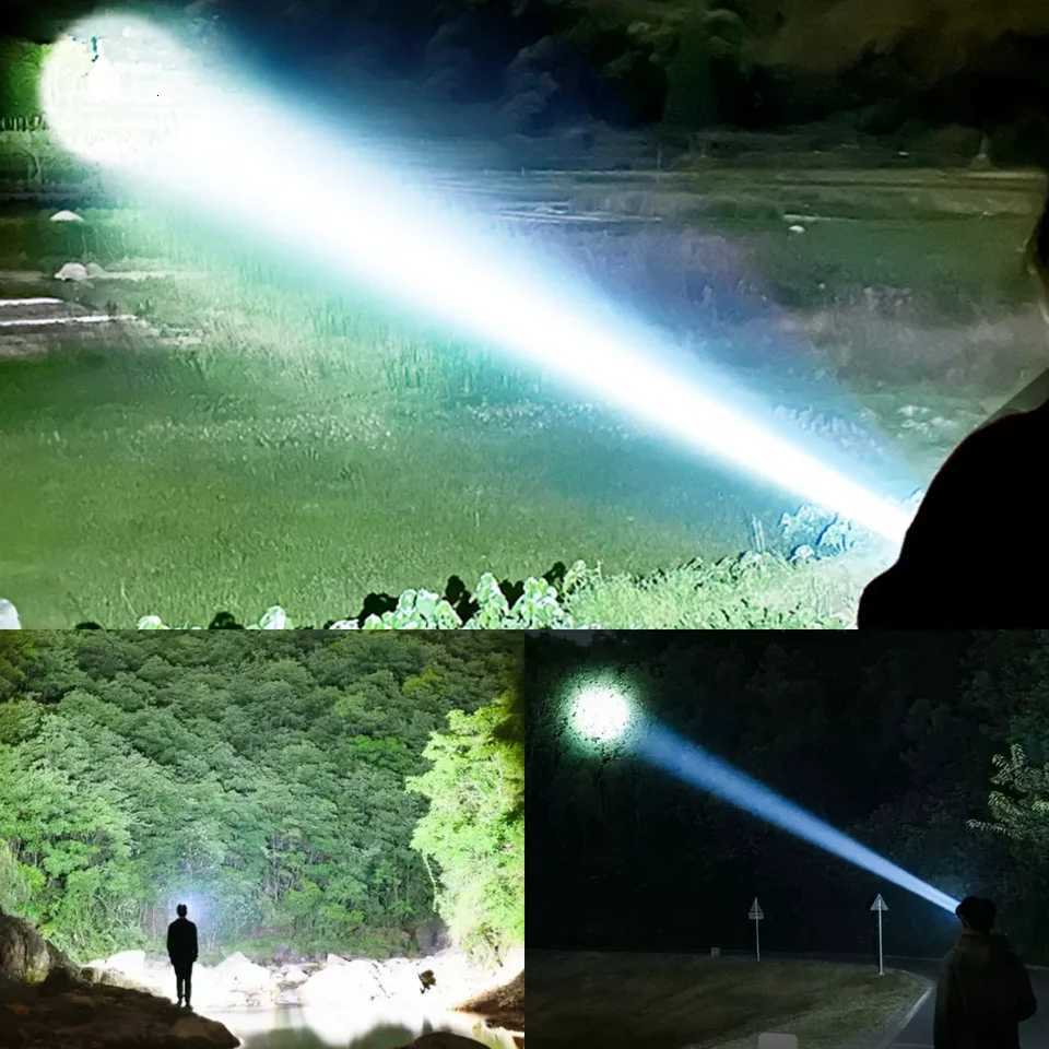 990000000LM Powerful Long Range LED Headlamp Fishing Light Headlight High Power Outdoor Head Lamp USB Rechargeable Flashlight H260307