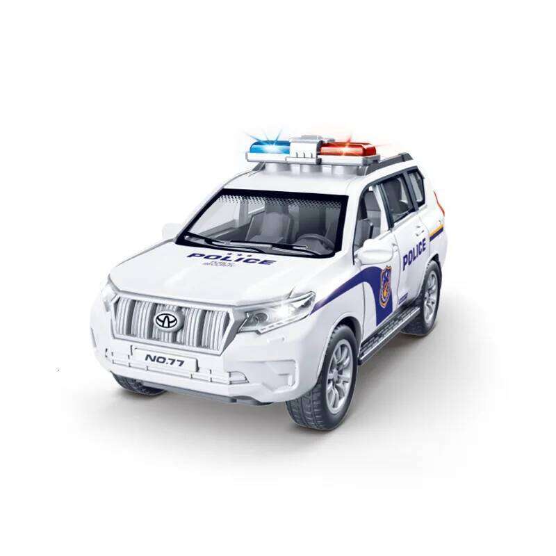 1:32 Scale Models Toys Police Cars Alloy Door Opened Miniature Vehicles Pull Back Car Toy Children's Day Gifts Z260306