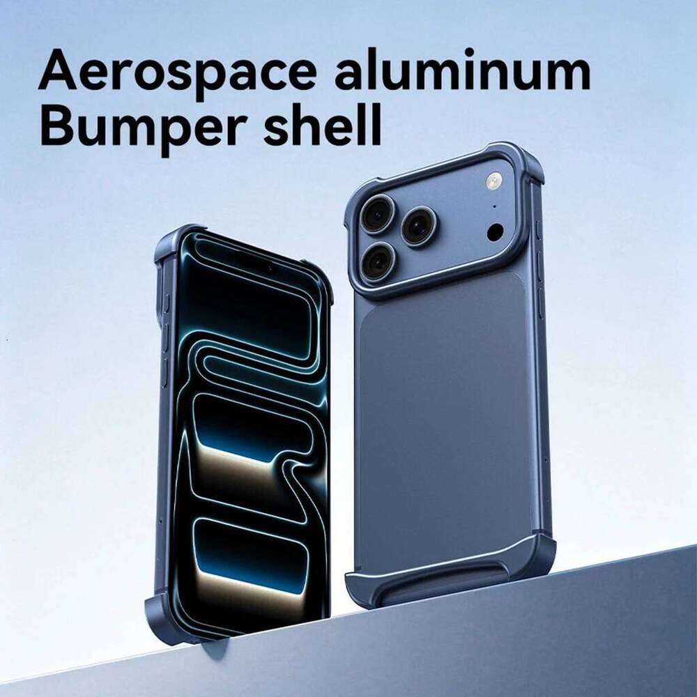 Arc Stylish Four Corner Protection No Border Aluminum Metal Bumper Pulse Phone Cover Case for iPhone 17 Pro Max H260305