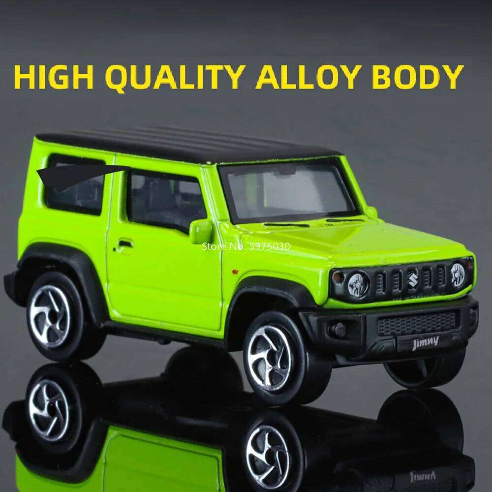 1:52 Alloy Suzuki Jimny Miniature Models Toys Cars Diecast Wheel Shock Absorption Slide Forward Vehicles for Collectible Item Z260307