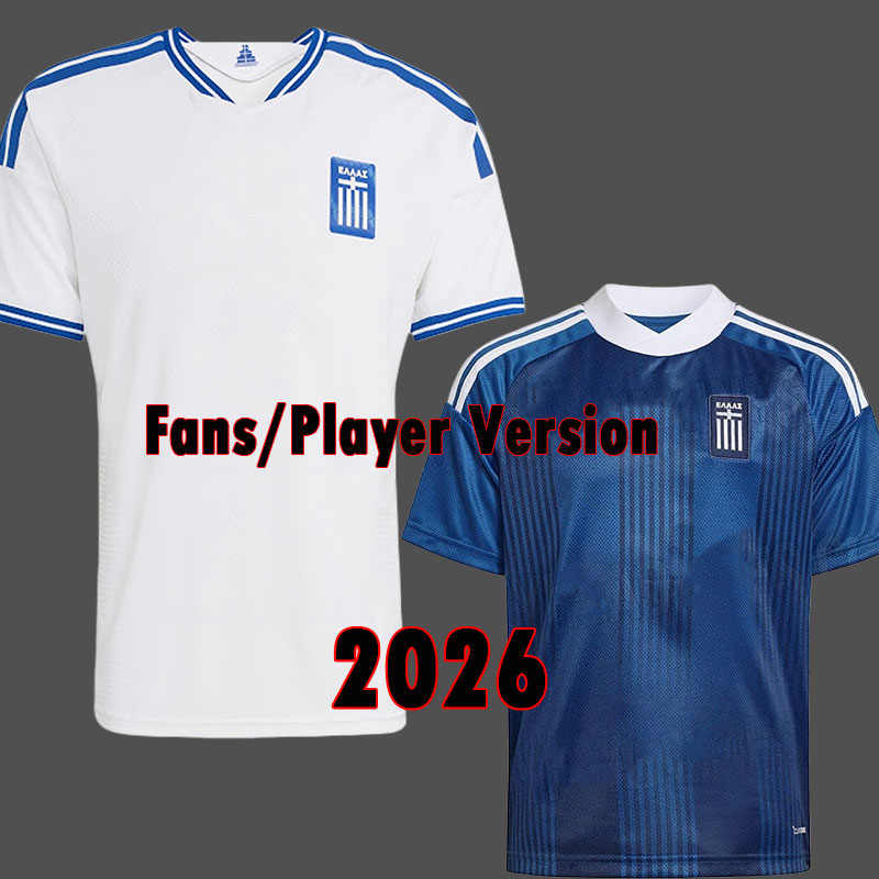Greece 2026 World Cup Soccer Jersey Soccer Gear Men and Kids Sets TZOLIS PAVLIDIS BAKASETAS KARETSAS KOURBELIS MANTALOS TSIMIKAS MASOURAS greece 26 27 Tops