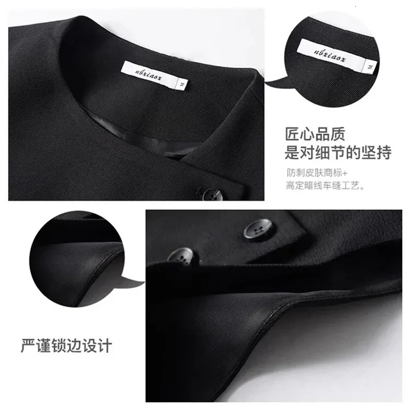 Womens Suit Vest Jacket 2026 Summer Temperament Sleeveless Ladies Waistcoat Tops Loose Korean Version Female Slim Horse Clip 260306