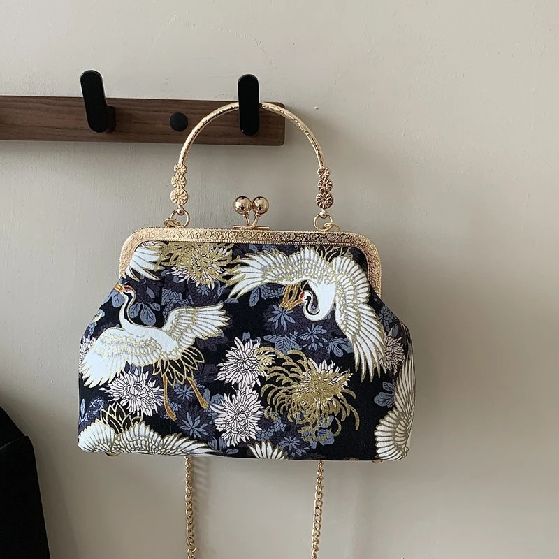 Silk Embroidery Crossbody Bag Patchwork National Style 2025 Bags for Women Hasp Simple Fashion Womens Handbags 260307