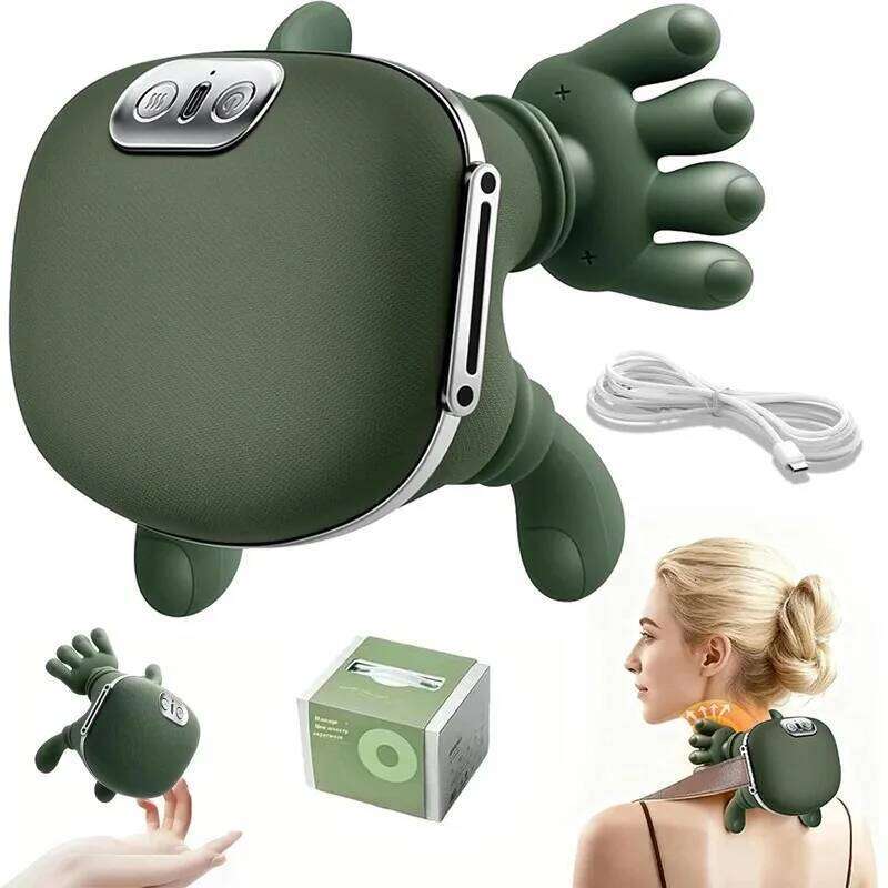 New Bionic Finger Shoulder Massager Wireless Neck Cervical Trapezius Kneading Body Back Hand Massage Shawl Brushless Motor 26Y0307