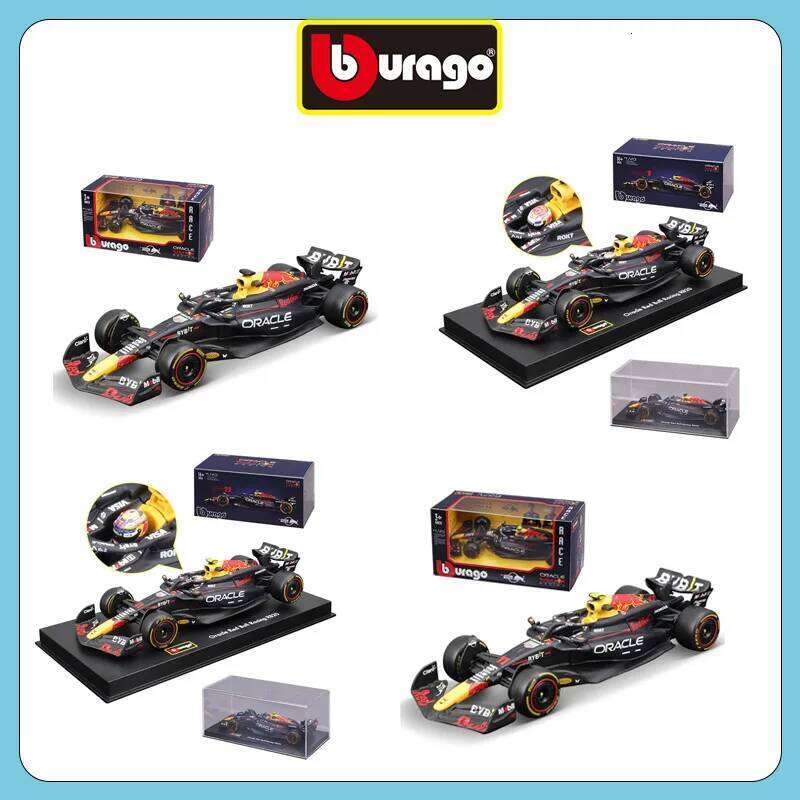 Bburago 1:43 Red Bull RB20 Formula F1 Racing Verstappen Perez Simulation Alloy Car Model Collection Toys Z260306