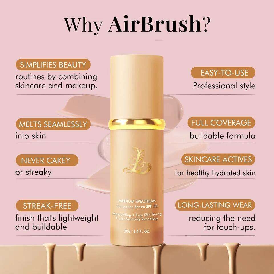 Four-in-one color-changing liquid foundation,with SPF50+ longwearing and makeup removal, no powder sticking, moisturizing 26L0306