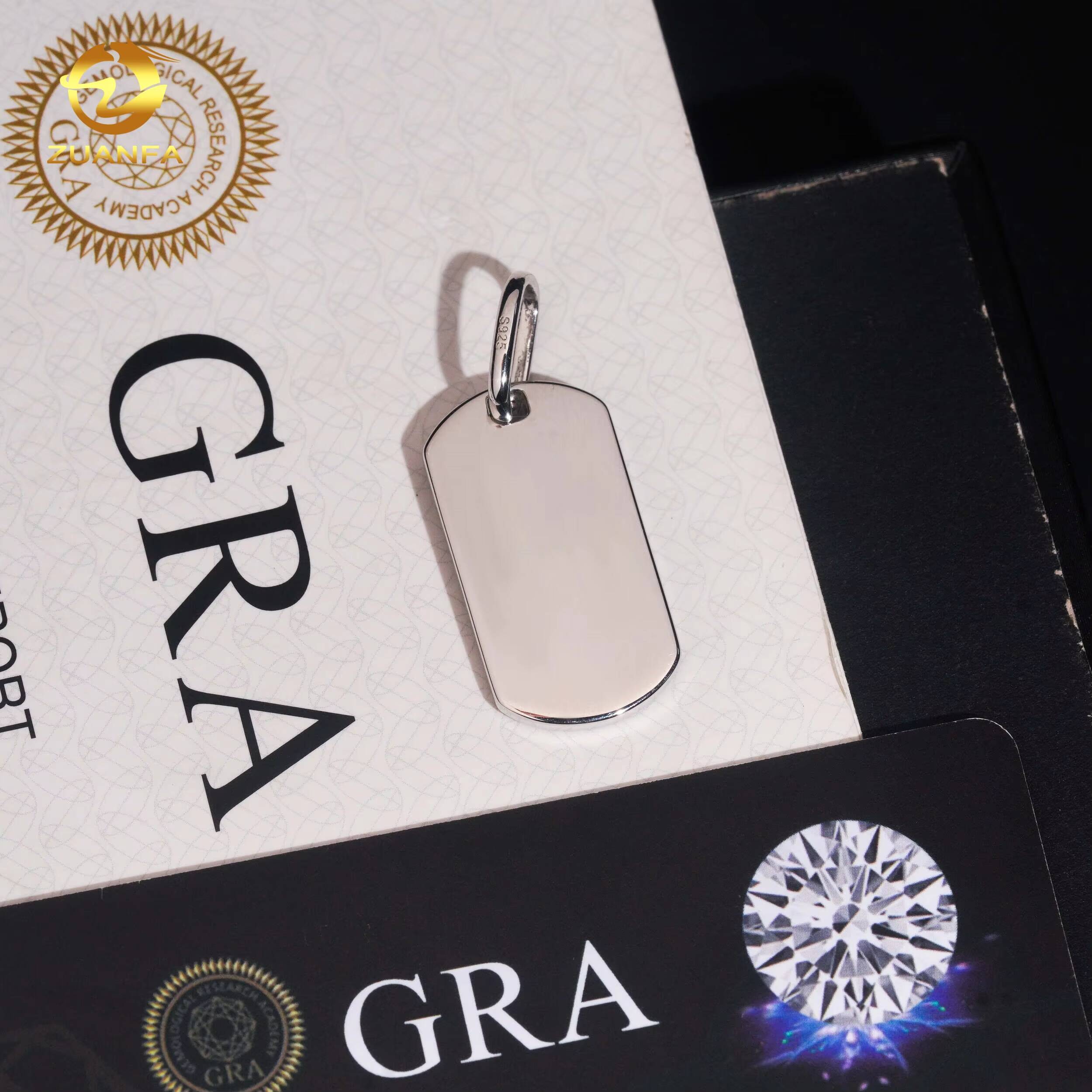 925 Silver New Design Moissanite Small Charm Pendants Hip Hop Jewelry Iced Out Fashion Pendant Tennis Necklace Set for Gift