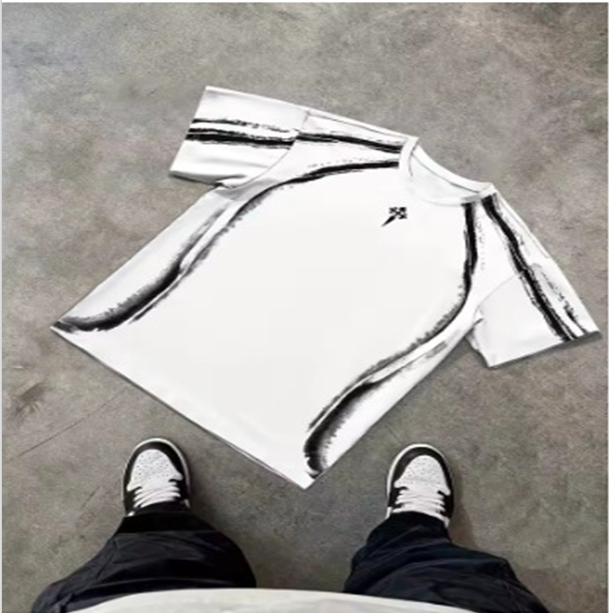 Men's T-shirt for summer new retro style 3D printed street fashion casual comfortable soft and skin-friendly