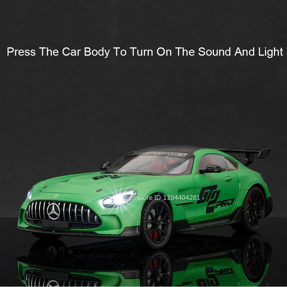 1:24 GT GLE350 Toys Miniature Models Diecast Cars Sound Light Pull Back 4 Doors Opened Front Wheel Steering Car Toy for Children Z260306