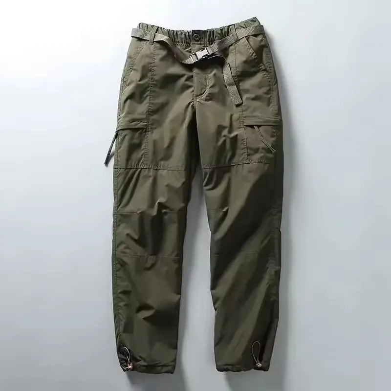 Tooling Pants Thick Waterproof Fleece Cargo Pants Men Women Winter Outdoor Multi-pockets Loose Straight Overall Long Trousers 260304
