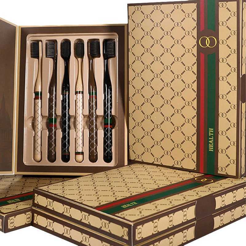 This 6-piece soft-bristled toothbrush set is ideal for daily home and travel oral cleaning.T260307