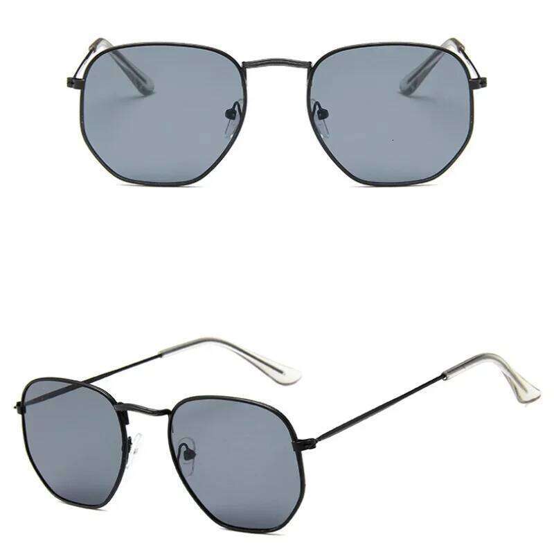 Sunglasses Women Mirror Retro Sun Female Black Oculos UV400 AC Square Frame Glasses Luxury Vintage Glass Z260306