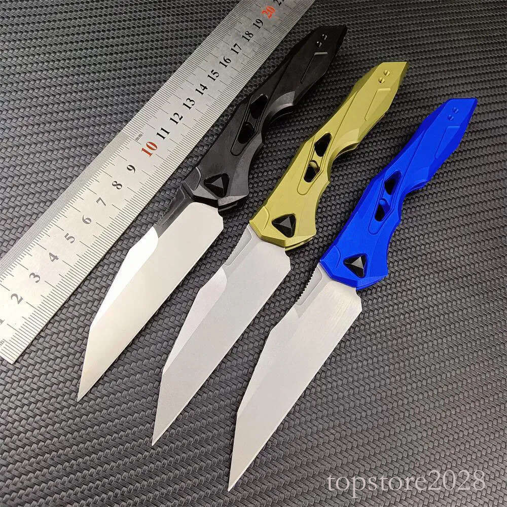 2024 KS 7650 Launch 13 Assisted Folding Two-Tone CPM-154 Wharncliffe pocket knife Blade Anodized Aluminum Handles Outdoor Rescue Hunting Hiking Pocket