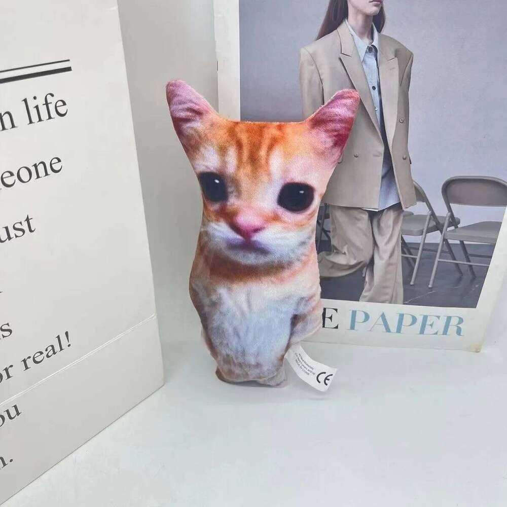 Cute El Gato Plush Wowwow Cat Doll Plushies Simulation Stuffed Animals Birthday Xmas Gift Kid Collectible Toy Home Decor R260908 - view 6