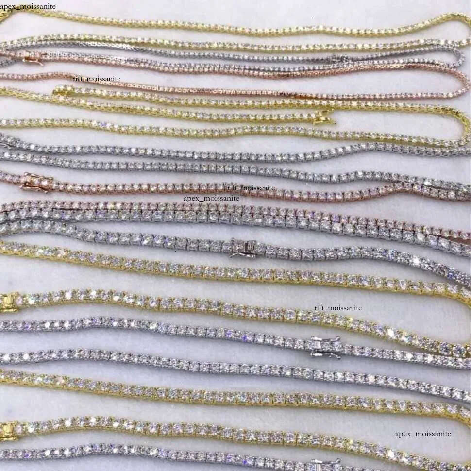 Designer necklaces for women fashion designer Pendant Necklaces Hip Hop 925 Silver VVS Moissanite Diamond Necklace Jewelry tennis chain