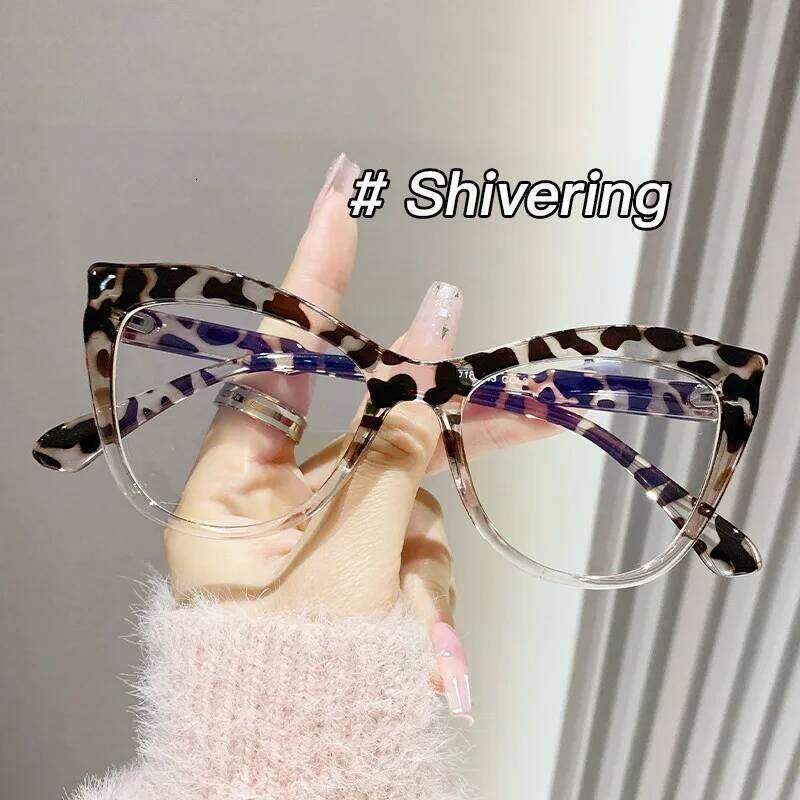 Fashion Cat Eye Reading Women Personalized Computer Eyeglasses T-shaped Optical Glasses Anti Blue Light Blocking Eyewear Z260306
