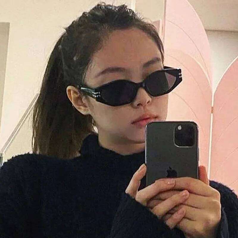 Vintage Black Square Sunglasses Woman Luxury Brand Small Rectangle Sun Glasses Female Gradient Clear Eyewear Oculos De Sol Z260306