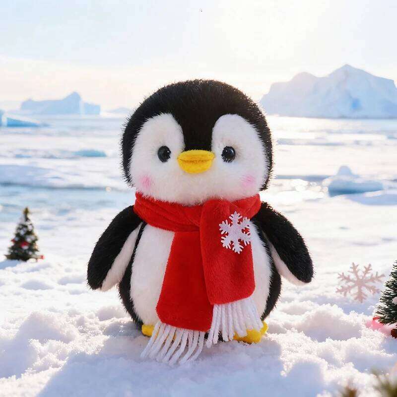 20/25/30cm Kawaii With Scarf Soft Plush Toys Lovely Christmas Penguin Stuffed Dolls Homedecor Car Cute Plushie Toy R260908 - view 5