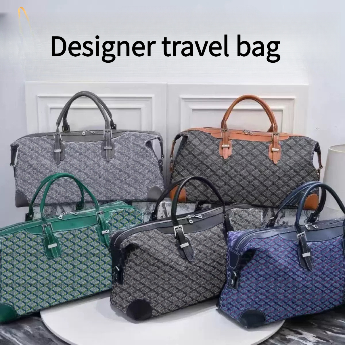 Designer women's and men's large-capacity multi-functional sports travel bags airline-style bags trendy handbags fashionable backpack-style shoulder bags