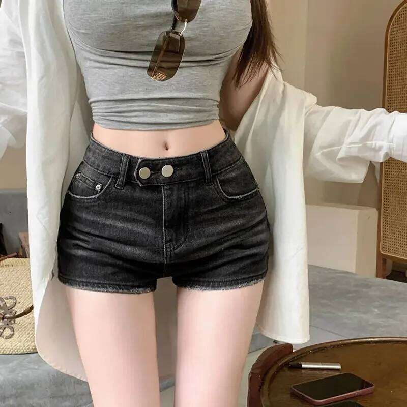 Vintage Sexy Low Waist Mini Denim Women Streetwear Summer 2000s 90s Y2k Jeans Shorts Harajuku Cowboy Short Pants Clothes XJ260306