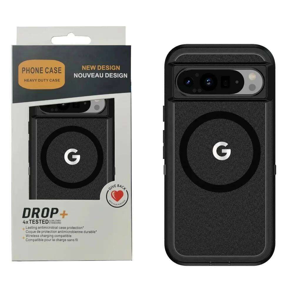Heavy Armor Magnetic Wireless Charging Rugged Case For Google Pixel 10 9 XL 8 A Pro PC+TPU Enhanced Shockproof Buffer Cover H260305