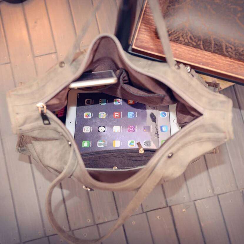 Fashion Rivet High Quality Nubuck Leather Ladies Hand Large Shoulder Bag Luxury Handbags Women Bags Designer XJ260306