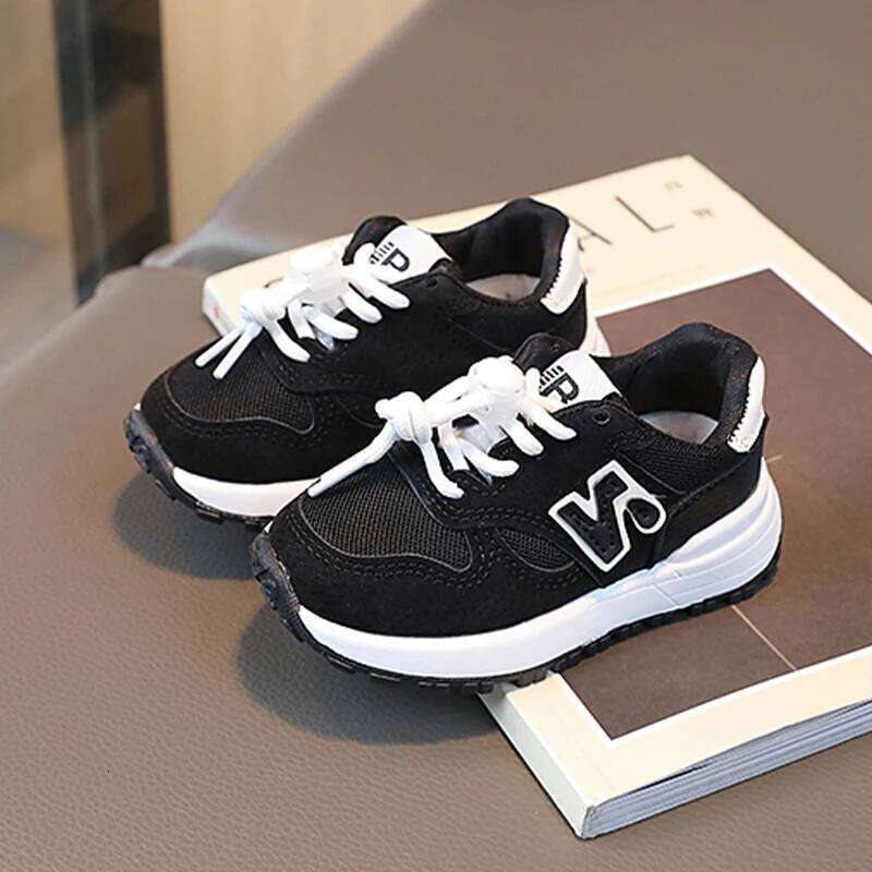 Summer Spring Boys Girls Soft Outdoor Sports And Leisure Forrest Shoes Lace-up White Non-slip Wear-resistant Mesh