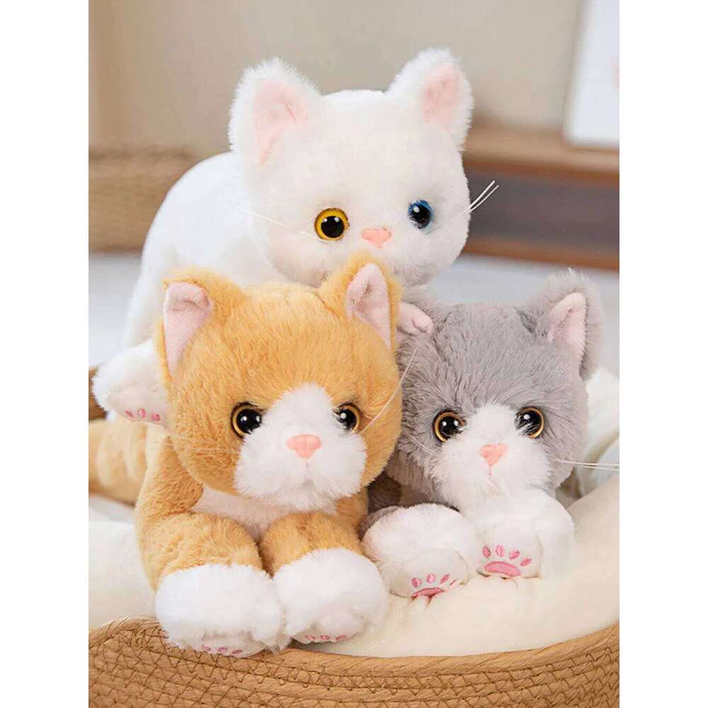 1pc 53cm/20.8inKids Bedtime Companion Plush Toy, Cartoon Cat Stuffed Animal Pillow Cuddling and Sleep Aid, Gift for Girls W260306