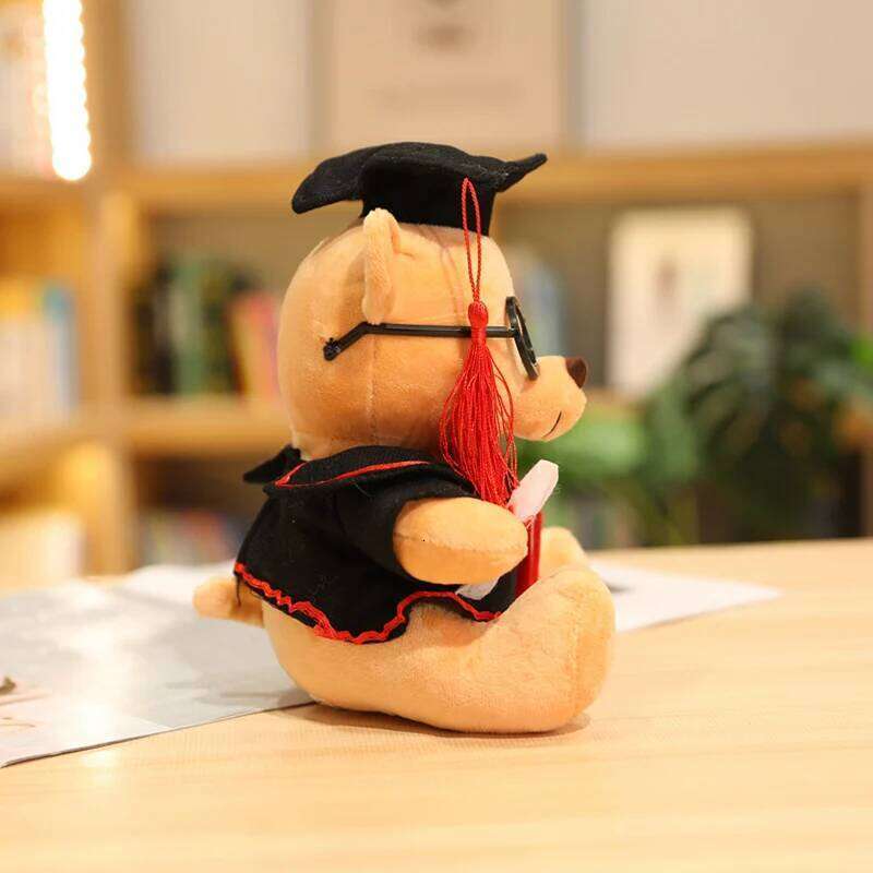 16cm/21cm Doctor Hat Teddy Plush Toy Small Sitting Bear Doll Stuffed Animals Boys Girls Students Graduation Gifts R260908 - view 7