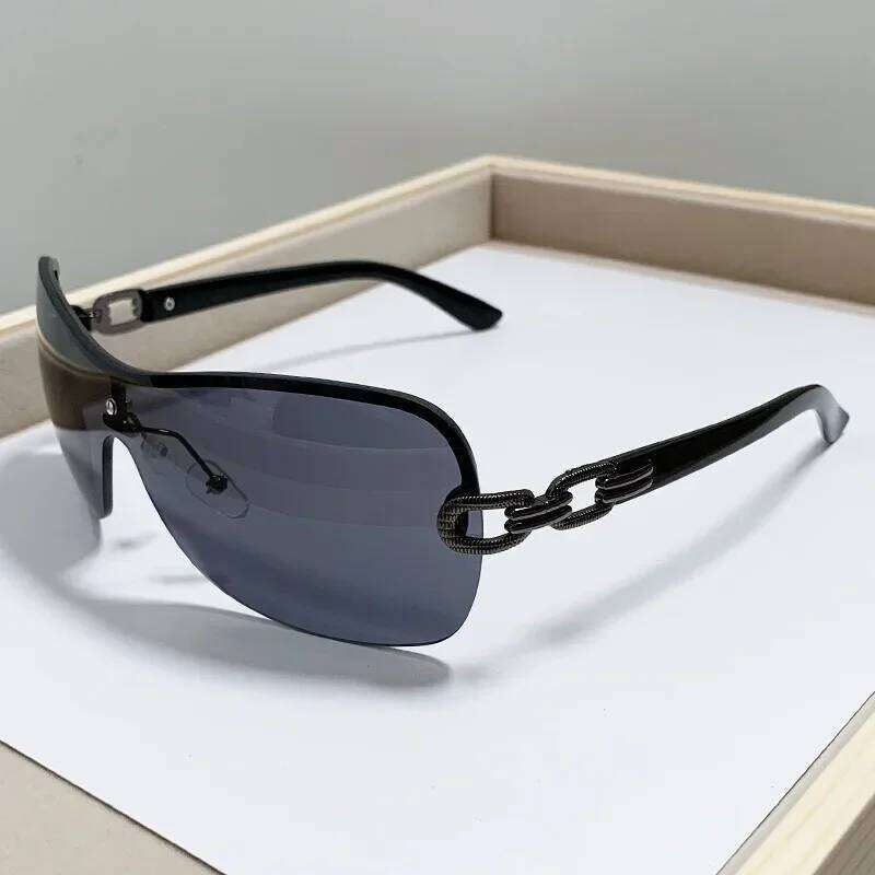 New arrival Popular Women's Punk Sunglasses Unique Oval Sun Glasses Men Goggle Shades Mirror Colorful Y2K Eyewear Z260306