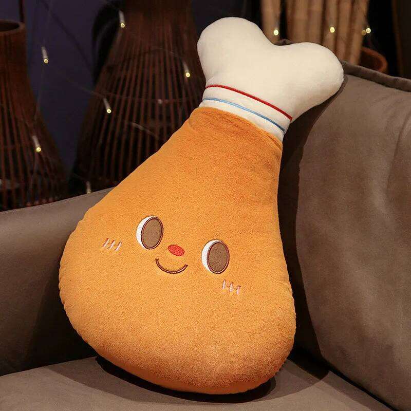 Fried Chicken Burger Toy Super Soft Filled Plush Pillow Delicious Food Toys For Kids Christmas Halloween Holiday Gifts R260908 - view 4