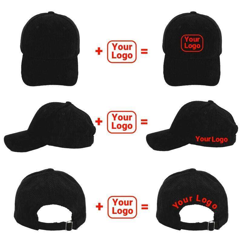 Custom Hat,Snapback.Design Your Own Logo Corduroy Baseball Caps For Men Woman DIY Adjustable Casual Trucker Hat Dad Cap Y260304