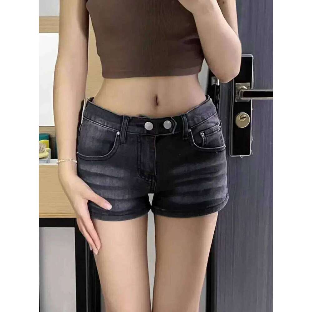 Vintage Sexy Low Waist Mini Denim Women Streetwear Summer 2000s 90s Y2k Jeans Shorts Harajuku Cowboy Short Pants Clothes XJ260306