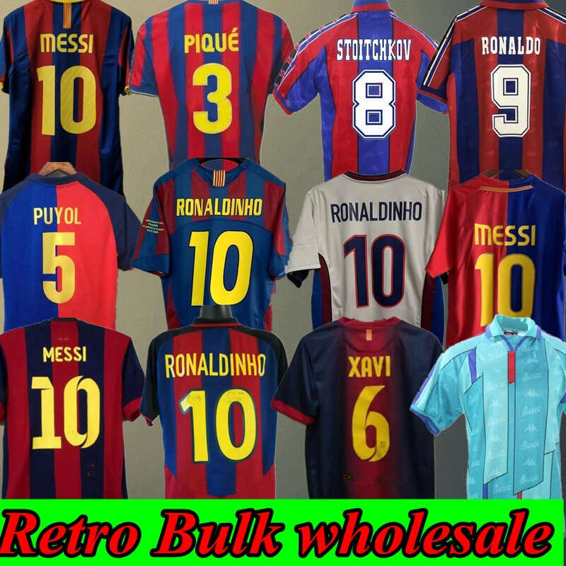 Retro Barcelona Soccer Jersey 96 97 98 99 00 05 06 07 08 09 10 11 14 15 Neymar SUAREZ Ronaldinho A.iniesta Xavi Rivaldo Football Shirts Henry A Iniesta 88888