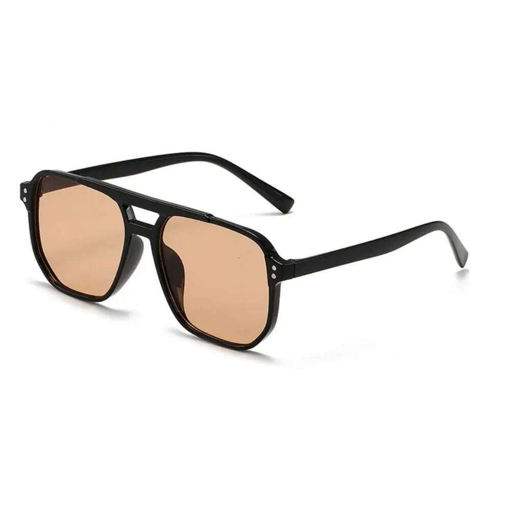 Punk Square Frame Anti-UV Beach Eye Protection Retro Sunglasses Travel Accessories Black Shades Glasses for women men Z260306