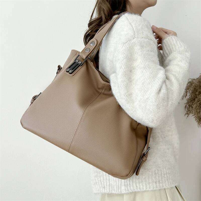 Large Capacity Women PU Leather Handbags Tote Messenger Casual Female Zipper Shoulder Bags Fashion Ladies Big Crossbody Bag XJ260306