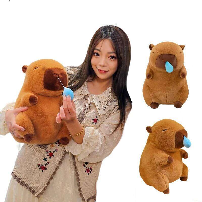 1-3pcs Big Capybara Plush Toy Cute Capibara Stretch Snot Funny Fluffy Doll Kawaii Stuffed Animals Birthday Gift Home Decor R260908 - view 3