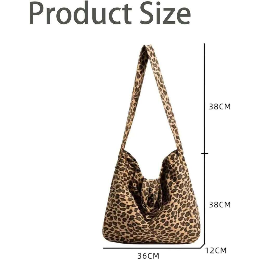 Oversized Canvas Shoulder Bags For Women Leopard Prints Large Capacity Shopper Totes 2025 Summer Beach Luxury Designer Handbags XJ260306